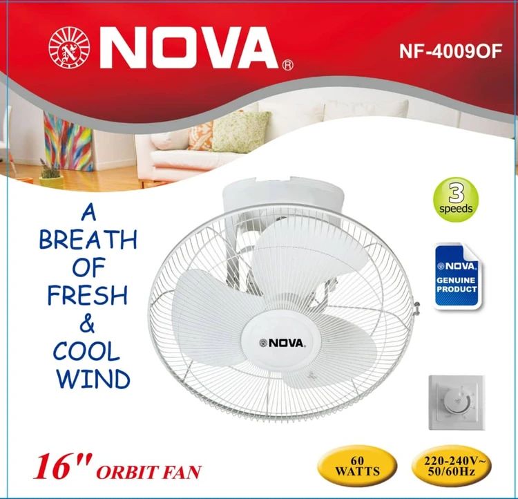 پنکه دیواری و سقفی مارک  نوا (Nova) مدل 4009