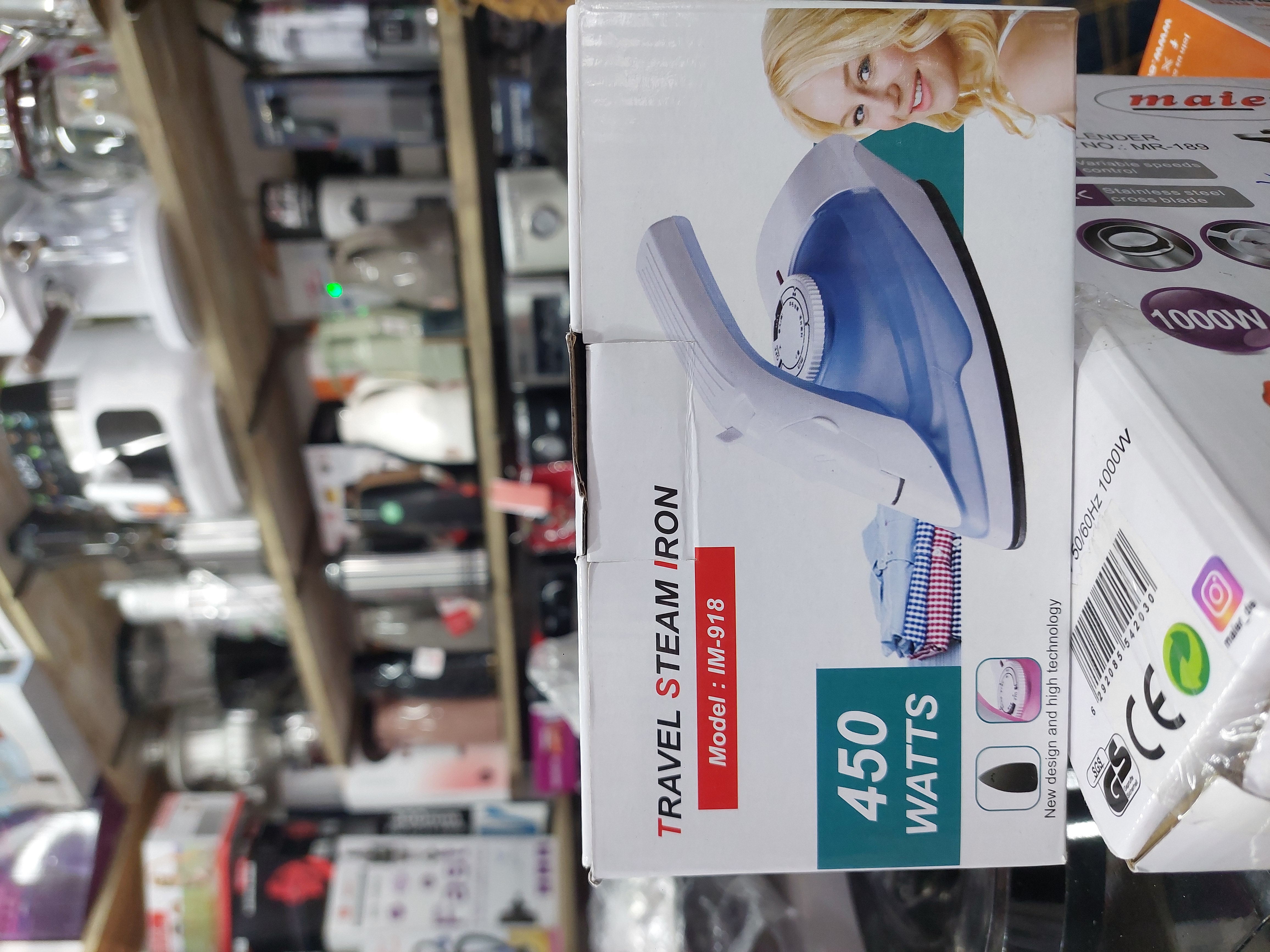 TRAVEL STEAM IRON Model: IM-918 Rated Power: 450